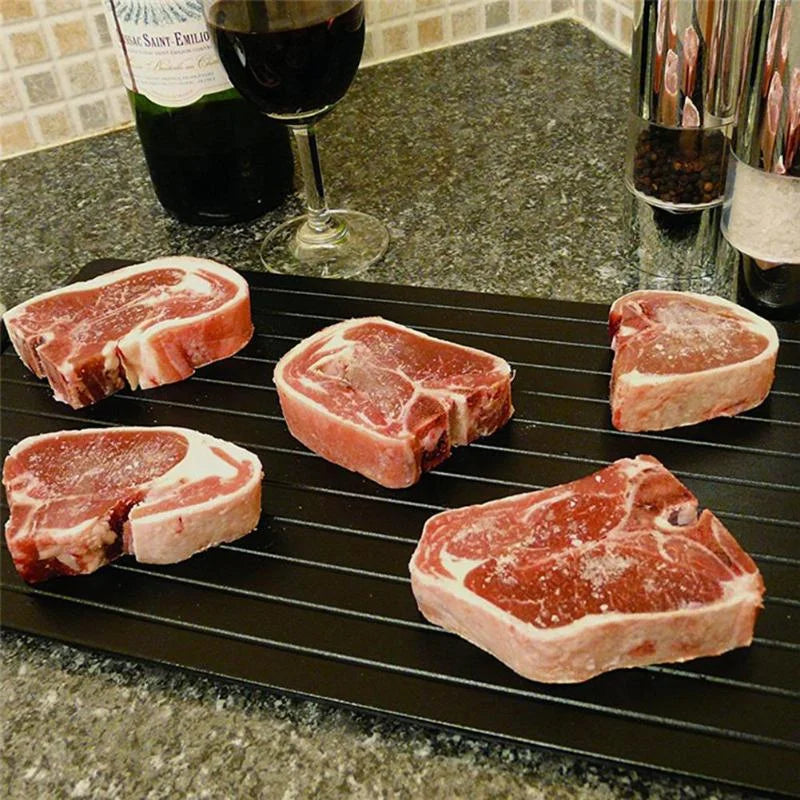 Tábua para descongelamento rápido de carnes