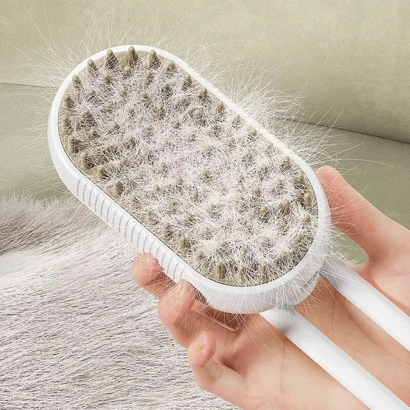 Escova de massagem com vapor para gatos